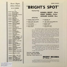 Carica l'immagine nel visualizzatore di Gallery, Ronnell Bright / Kenny Burrell / Leonard Gaskin : Bright's Spot (LP, Album, Mono, Ltd, RE)