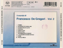 Carica l'immagine nel visualizzatore di Gallery, Francesco De Gregori : Il Mondo Di Francesco De Gregori Vol. 2 (CD, Comp)