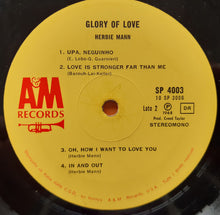 Carica l'immagine nel visualizzatore di Gallery, Herbie Mann : Glory Of Love (LP, Album, Mon)