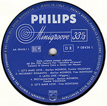 Carica l'immagine nel visualizzatore di Gallery, Marilyn Monroe, Yves Montand, Frankie Vaughan : Facciamo L'Amore - Colonna Sonora Del Film Omonimo (LP, Album, Mono)