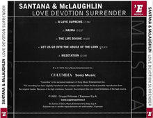Carica l'immagine nel visualizzatore di Gallery, Carlos Santana, John McLaughlin : Love Devotion Surrender (CD, Album, RE)