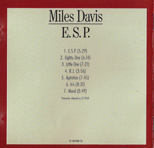 Carica l'immagine nel visualizzatore di Gallery, Miles Davis : E.S.P. (CD, Album, RE, RM)