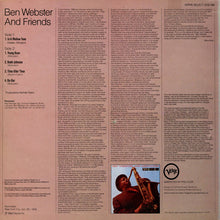 Carica l'immagine nel visualizzatore di Gallery, Ben Webster : Ben Webster And Friends (LP, RE)