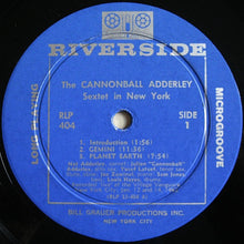 Carica l'immagine nel visualizzatore di Gallery, Cannonball Adderley Sextet : In New York (LP, Album, Mono, Dee)