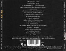 Carica l'immagine nel visualizzatore di Gallery, Andrew Lloyd Webber And Tim Rice : Evita (Music From The Motion Picture) (CD, Album)