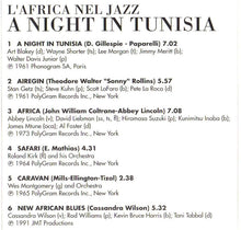 Carica l'immagine nel visualizzatore di Gallery, Various : L'Africa Nel Jazz - A Night In Tunisia (CD, Comp)