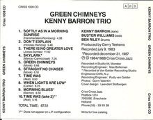 Carica l'immagine nel visualizzatore di Gallery, Kenny Barron Trio With Buster Williams And Ben Riley : Green Chimneys (CD, Album)