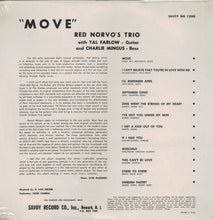 Carica l'immagine nel visualizzatore di Gallery, The Red Norvo Trio With Tal Farlow, Charles Mingus : Move! (LP, Album, Mono, RE)