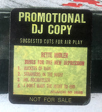 Carica l'immagine nel visualizzatore di Gallery, Bette Midler : Songs For The New Depression (LP, Album, PR )