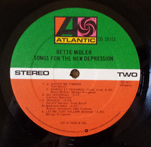 Carica l'immagine nel visualizzatore di Gallery, Bette Midler : Songs For The New Depression (LP, Album, PR )