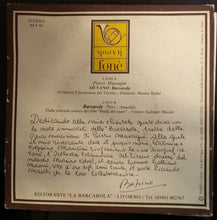 Carica l'immagine nel visualizzatore di Gallery, Orchestra Filarmonica Del Tirreno Direttore Marino Kobal / Galliano Masini : La Barcarola - Livorno (7", Promo, Gat)