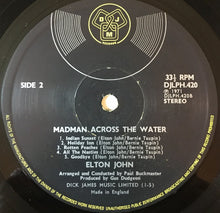 Carica l'immagine nel visualizzatore di Gallery, Elton John : Madman Across The Water (LP, Album, Gat)