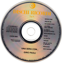 Carica l'immagine nel visualizzatore di Gallery, Gino Paoli : Una Sera Con... (CD, Comp)