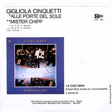 Carica l'immagine nel visualizzatore di Gallery, Gigliola Cinquetti : Alle Porte Del Sole (7")