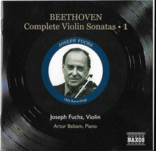 Carica l'immagine nel visualizzatore di Gallery, Ludwig van Beethoven, Joseph Fuchs, Arthur Balsam : Complete Violin Sonatas ● 1 (CD, Album)
