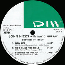 Carica l'immagine nel visualizzatore di Gallery, John Hicks With David Murray : Sketches Of Tokyo (LP, Album)