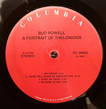Carica l'immagine nel visualizzatore di Gallery, Bud Powell : A Portrait Of Thelonious (LP, Album, RE, RM)