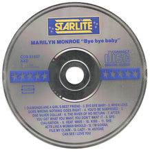 Carica l'immagine nel visualizzatore di Gallery, Marilyn Monroe : "Bye Bye Baby" (CD, Comp)