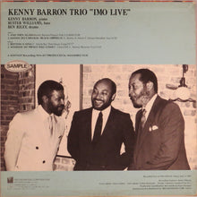 Carica l'immagine nel visualizzatore di Gallery, Kenny Barron Trio : Imo Live (LP, Album, Promo)