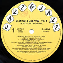 Carica l'immagine nel visualizzatore di Gallery, Stan Getz : Live 1952, Volume 1: Move (LP, Comp)