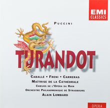 Carica l'immagine nel visualizzatore di Gallery, Giacomo Puccini - Montserrat Caballé, Mirella Freni, José Carreras, Chœur de L'Opéra National Du Rhin, Orchestre Philharmonique De Strasbourg, Alain Lombard : Turandot (2xCD, Album, RM)