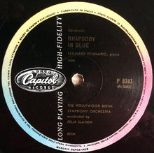 Carica l'immagine nel visualizzatore di Gallery, George Gershwin / The Hollywood Bowl Symphony Orchestra Conducted By Felix Slatkin, Leonard Pennario : Rhapsody In Blue - An American In Paris (LP, Album)