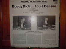Carica l'immagine nel visualizzatore di Gallery, Buddy Rich, Louis Bellson : Are You Ready For This (LP, Mono)