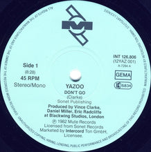 Carica l'immagine nel visualizzatore di Gallery, Yazoo : Don't Go (Re-Mixes) (12", Maxi, RP)