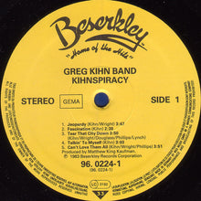Carica l'immagine nel visualizzatore di Gallery, Greg Kihn Band : Kihnspiracy (LP, Album)