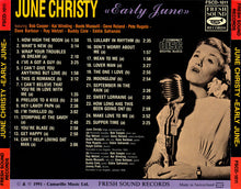 Carica l'immagine nel visualizzatore di Gallery, June Christy Featuring Bob Cooper, Kai Winding, Boots Mussulli, Gene Roland, Dave Barbour, Pete Rugolo, Ray Wetzel, Buddy Cole, Eddie Safranski : Early June (CD, Comp)