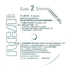 Carica l'immagine nel visualizzatore di Gallery, David Ruffin & Eddie Kendricks : Ruffin & Kendrick (LP, Album, Promo)