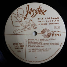 Carica l'immagine nel visualizzatore di Gallery, Bill Coleman (2) : Sings And Plays 12 Negro Spirituals (LP)