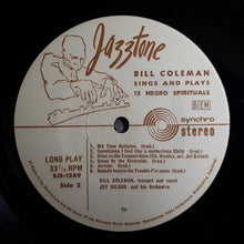Carica l'immagine nel visualizzatore di Gallery, Bill Coleman (2) : Sings And Plays 12 Negro Spirituals (LP)