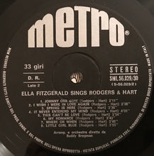 Carica l'immagine nel visualizzatore di Gallery, Ella Fitzgerald : Ella Fitzgerald Sings Rodgers & Hart (2xLP, Album, RE)