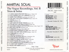 Carica l'immagine nel visualizzatore di Gallery, Martial Solal : The Vogue Recordings, Vol. II / Trios & Solos (CD, Comp)