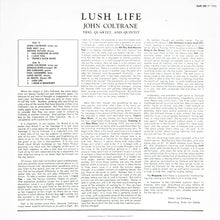 Carica l'immagine nel visualizzatore di Gallery, John Coltrane : Lush Life (LP, Album, Mono, RE)