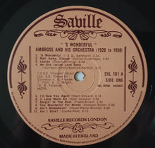 Carica l'immagine nel visualizzatore di Gallery, Ambrose & His Orchestra : 'S Wonderful (Ambrose & His Orchestra 1928 to 1930) (LP, Comp, Mono)
