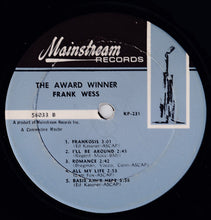 Carica l'immagine nel visualizzatore di Gallery, Frank Wess : The Award Winner (LP, Album, Mono)