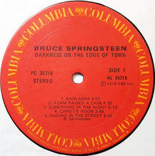 Carica l'immagine nel visualizzatore di Gallery, Bruce Springsteen : Darkness On The Edge Of Town (LP, Album, Lyr)