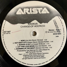 Carica l'immagine nel visualizzatore di Gallery, Krokus : Change Of Address (LP, Album, Promo)