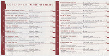 Carica l'immagine nel visualizzatore di Gallery, Foreigner : The Best Of Ballads (CD, Comp)