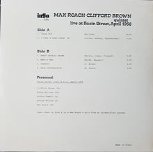 Carica l'immagine nel visualizzatore di Gallery, Clifford Brown and Max Roach : Live At Basin Street, April 1956 (LP, Ltd, Unofficial)