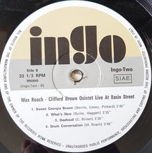 Carica l'immagine nel visualizzatore di Gallery, Clifford Brown and Max Roach : Live At Basin Street, April 1956 (LP, Ltd, Unofficial)