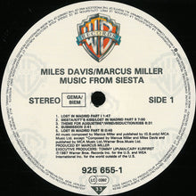 Carica l'immagine nel visualizzatore di Gallery, Miles Davis / Marcus Miller : Music From Siesta (LP, Album)