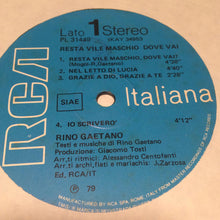 Carica l'immagine nel visualizzatore di Gallery, Rino Gaetano : Resta Vile Maschio, Dove Vai? (LP, Album, M/Print, Gat)