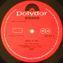 Carica l'immagine nel visualizzatore di Gallery, Cream (2) : Wheels Of Fire - Live At The Fillmore (LP, Album, RP)
