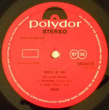 Carica l'immagine nel visualizzatore di Gallery, Cream (2) : Wheels Of Fire - Live At The Fillmore (LP, Album, RP)