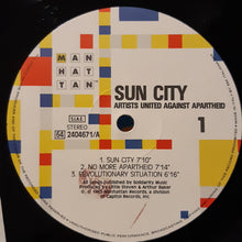 Carica l'immagine nel visualizzatore di Gallery, Artists United Against Apartheid : Sun City (LP, Album, Lig)
