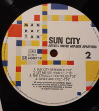 Carica l'immagine nel visualizzatore di Gallery, Artists United Against Apartheid : Sun City (LP, Album, Lig)