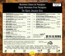 Carica l'immagine nel visualizzatore di Gallery, Various : De Sant Jaume Son (Musiciens Gitans De Perpignan = Gypsy Musicians From Perpignan) (CD, Comp)